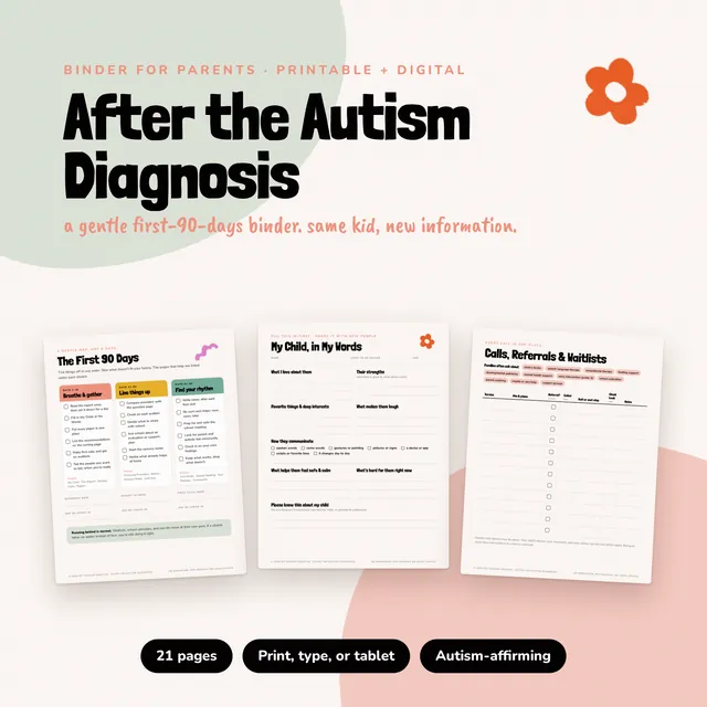 After the Autism Diagnosis printable preview