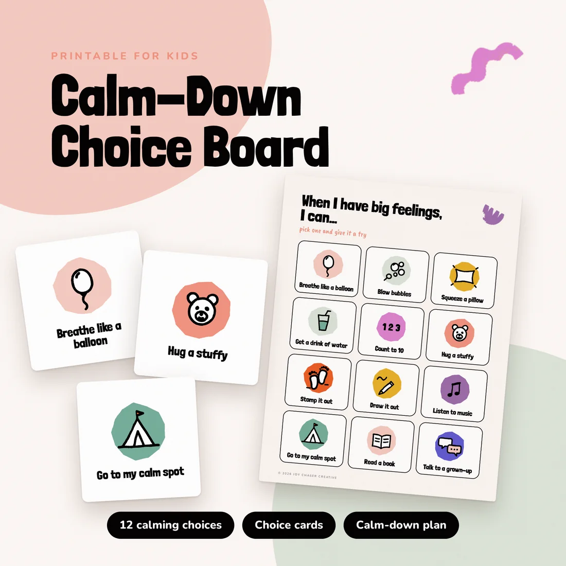 Calm-Down Choice Board picture 1