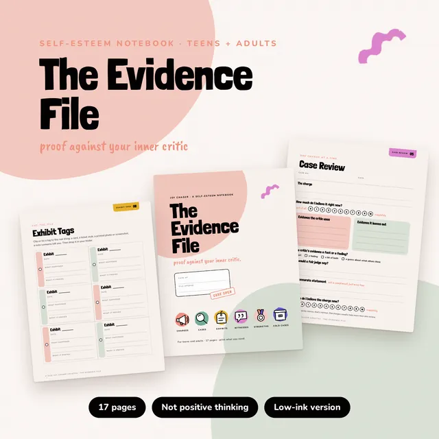 The Evidence File printable preview