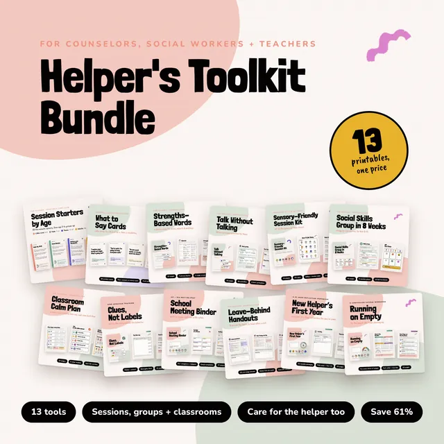 Helper's Toolkit Bundle printable preview