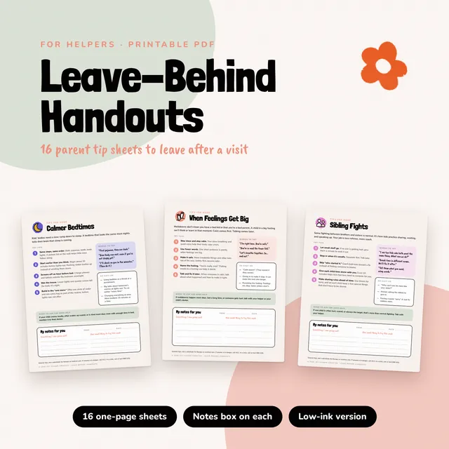 Leave-Behind Handouts printable preview