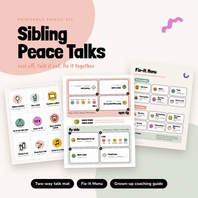 Sibling Peace Talks printable preview
