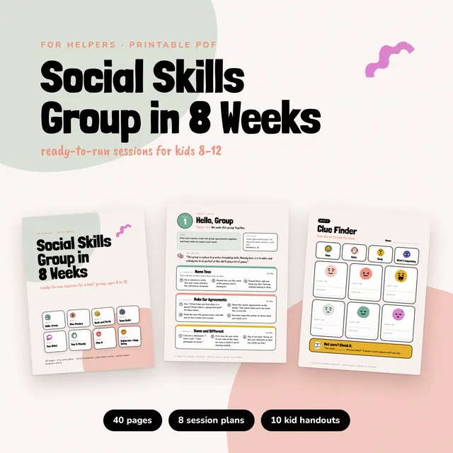 Social Skills Group in 8 Weeks printable preview